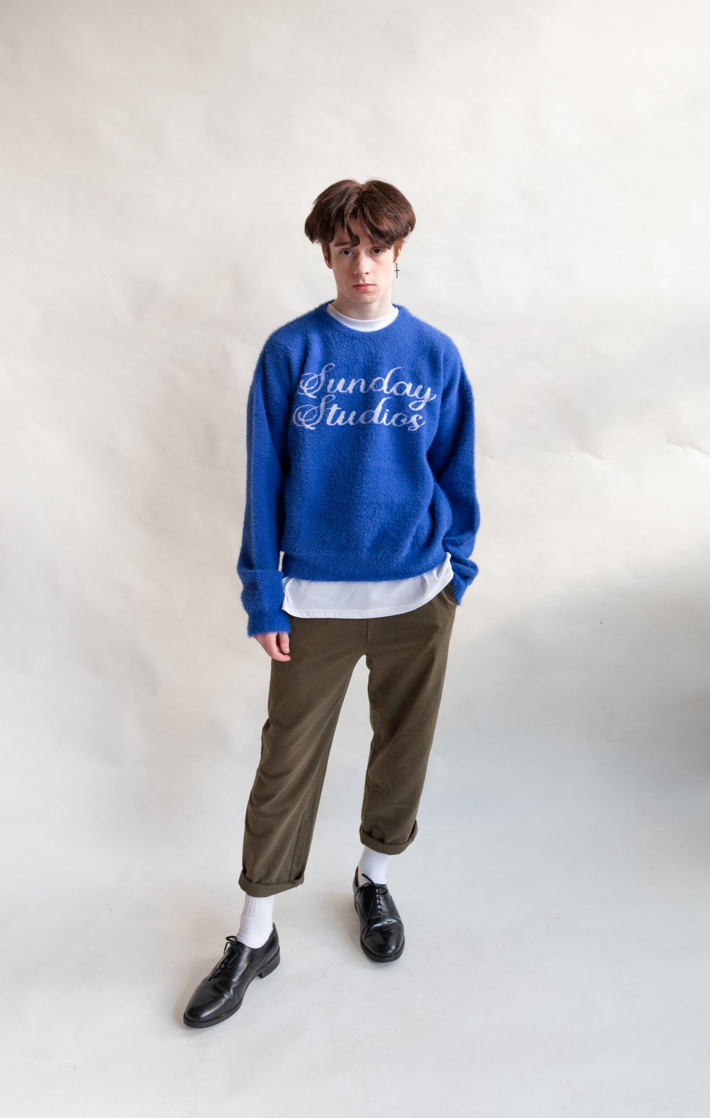 LOOSE LOGO KNIT SWEATER